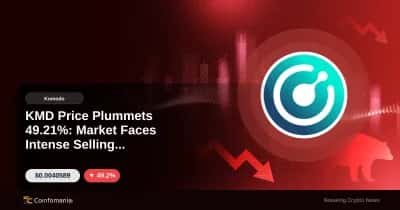 Le prix de KMD chute de 49,21 % : le marché fait face à une pression de vente intense