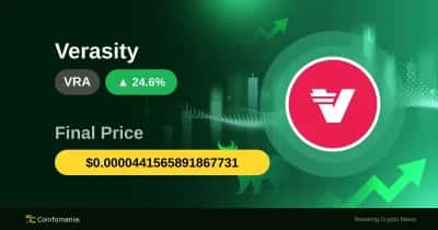 VRA พุ่งเกิน $0.000044 — การเพิ่มขึ้น 24.57% ทำให้เทรดเดอร์ตกใจ