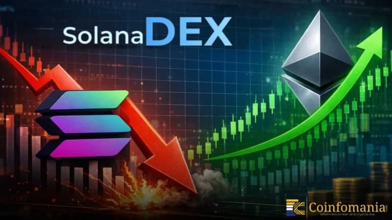 ปริมาณการซื้อขาย DEX ของ Solana ร่วงลง ขณะที่ Ethereum กำลังเติบโต