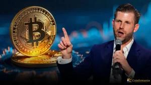 Eric Trump Reacts to Bitcoin Hitting ATH and Calls It the Beginning of an Incredible Ride