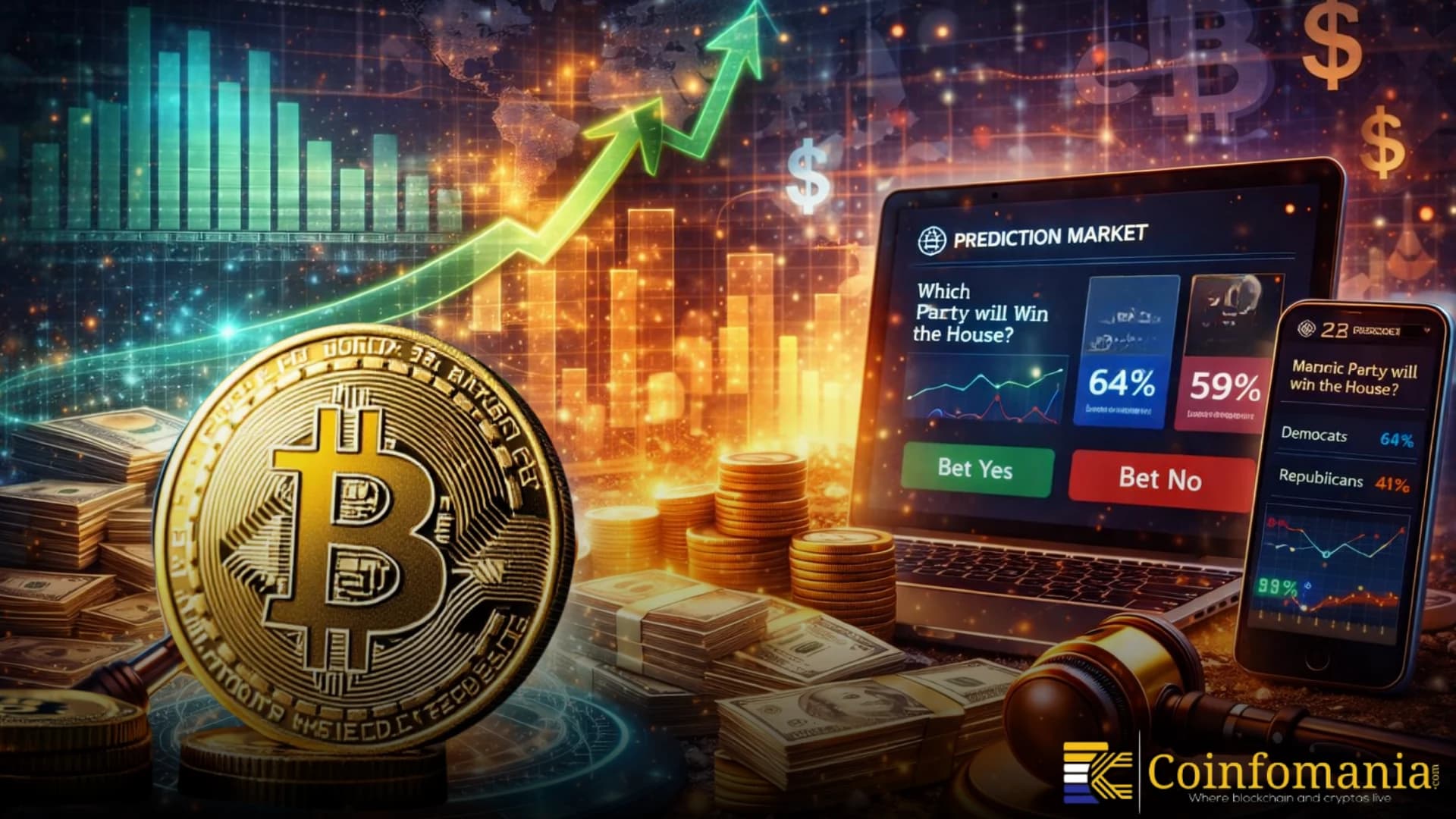 Объем торгов на рынках прогнозов достиг $6,41 млрд за неделю