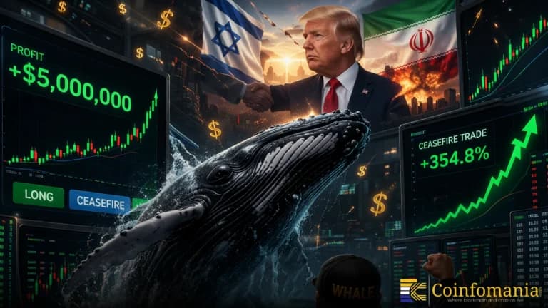 حوت يحقق 5 ملايين دولار من تداولات وقف إطلاق النار ترامب