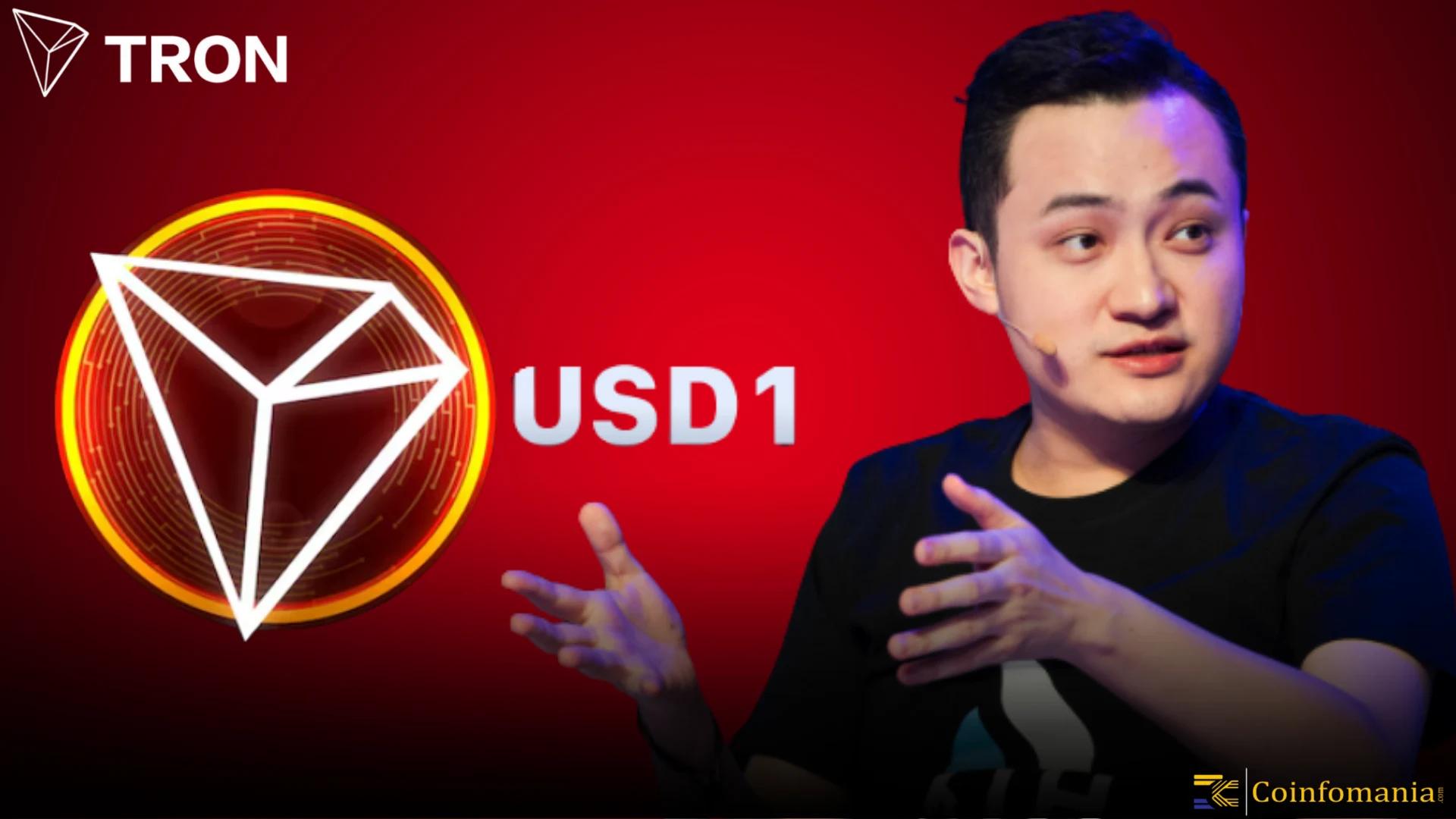 Justin Sun Announces First USD1 Stablecoin Minted on TRON