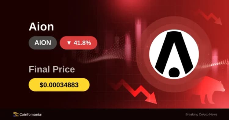 Il prezzo di AION crolla del 41,83% in soli 30 minuti