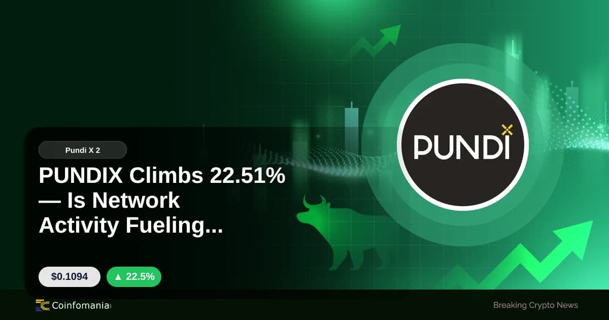 PUNDIX Climbs 22.51% — Is Network Activity Fueling Growth?