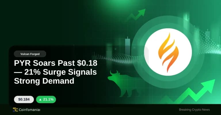 PYR Soars Past $0.18 — 21% Surge Signals Strong Demand