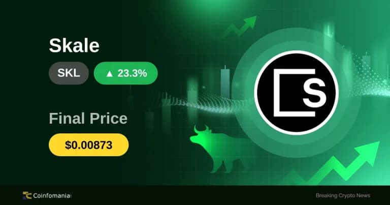 SKL يرتفع إلى ما فوق 0.008 دولار — ارتفاع بنسبة 23% يهز السوق