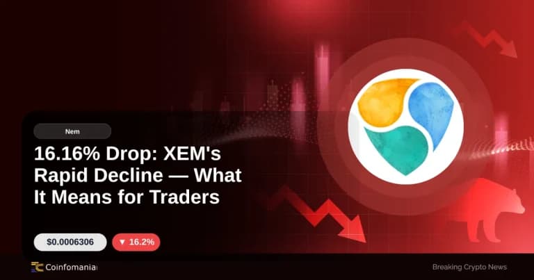 Caída del 16.16%: el rápido descenso del XEM Lo que significa para los traders