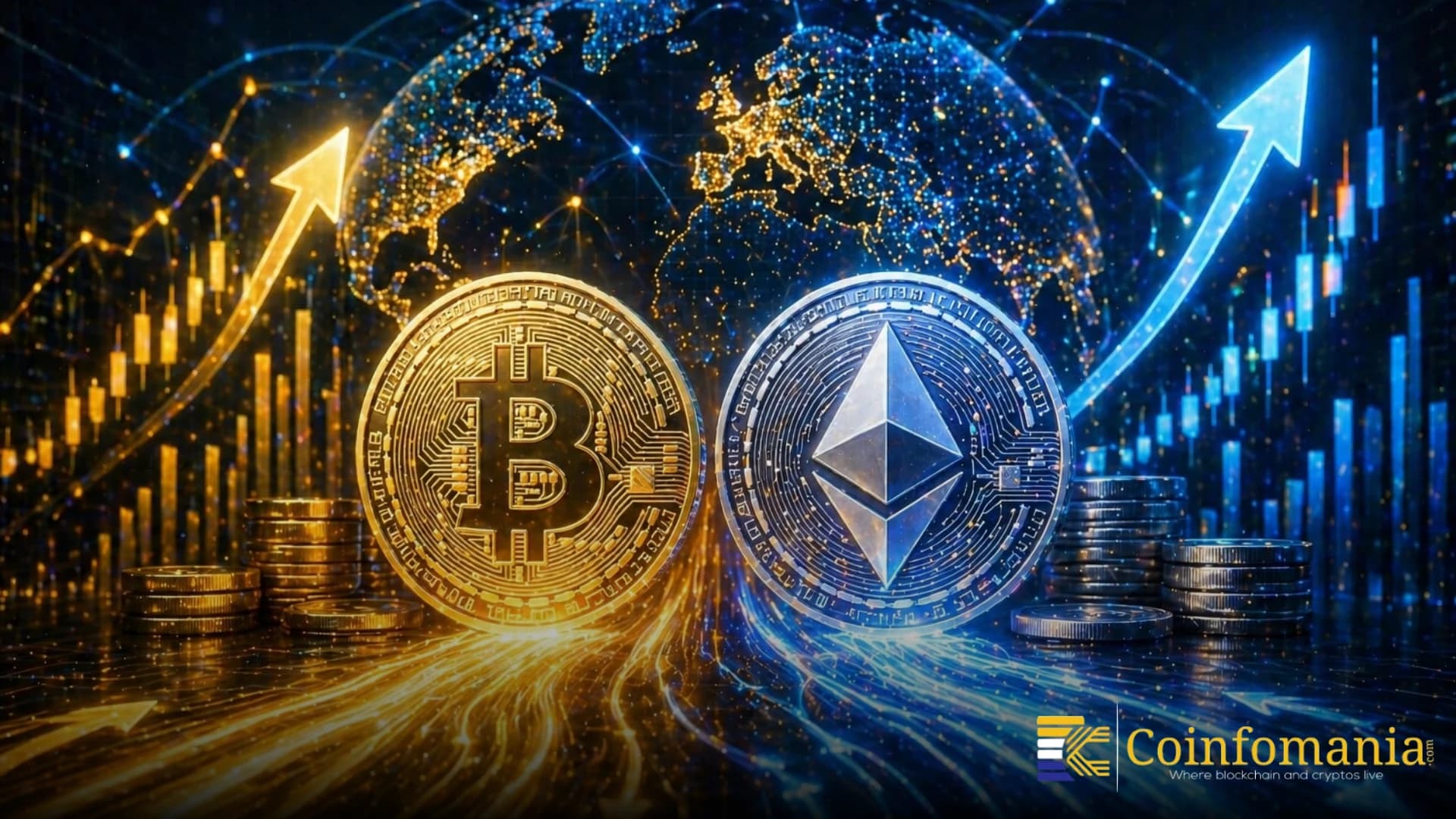 $1.2 مليار تدفقات نقدية للعملات الرقمية تشير إلى زيادة الطلب على البيتكوين والإيثيريوم