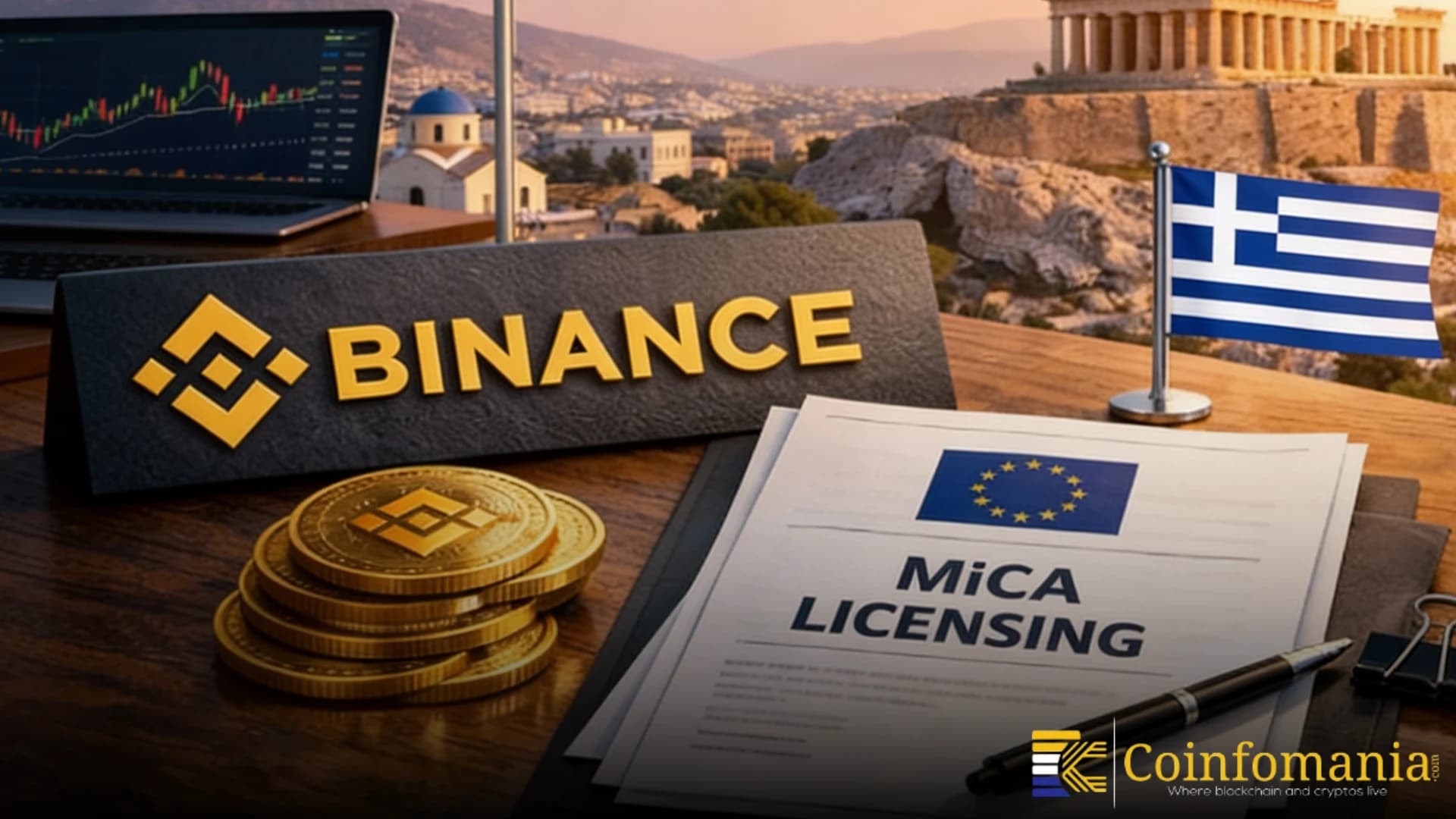 Binance Applies for Greek MiCA License to Secure EU-Wide Approval