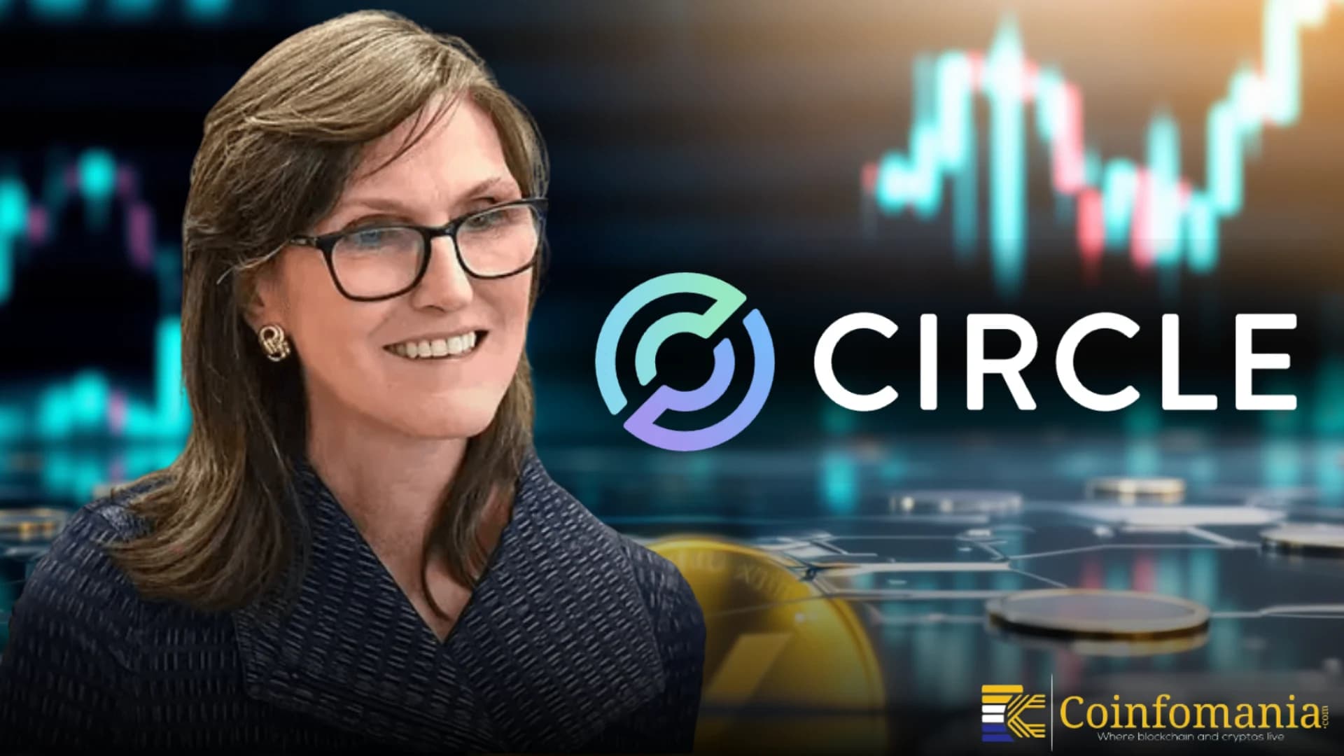 Кэти Ууд покупает акции Circle во время падения на 20%