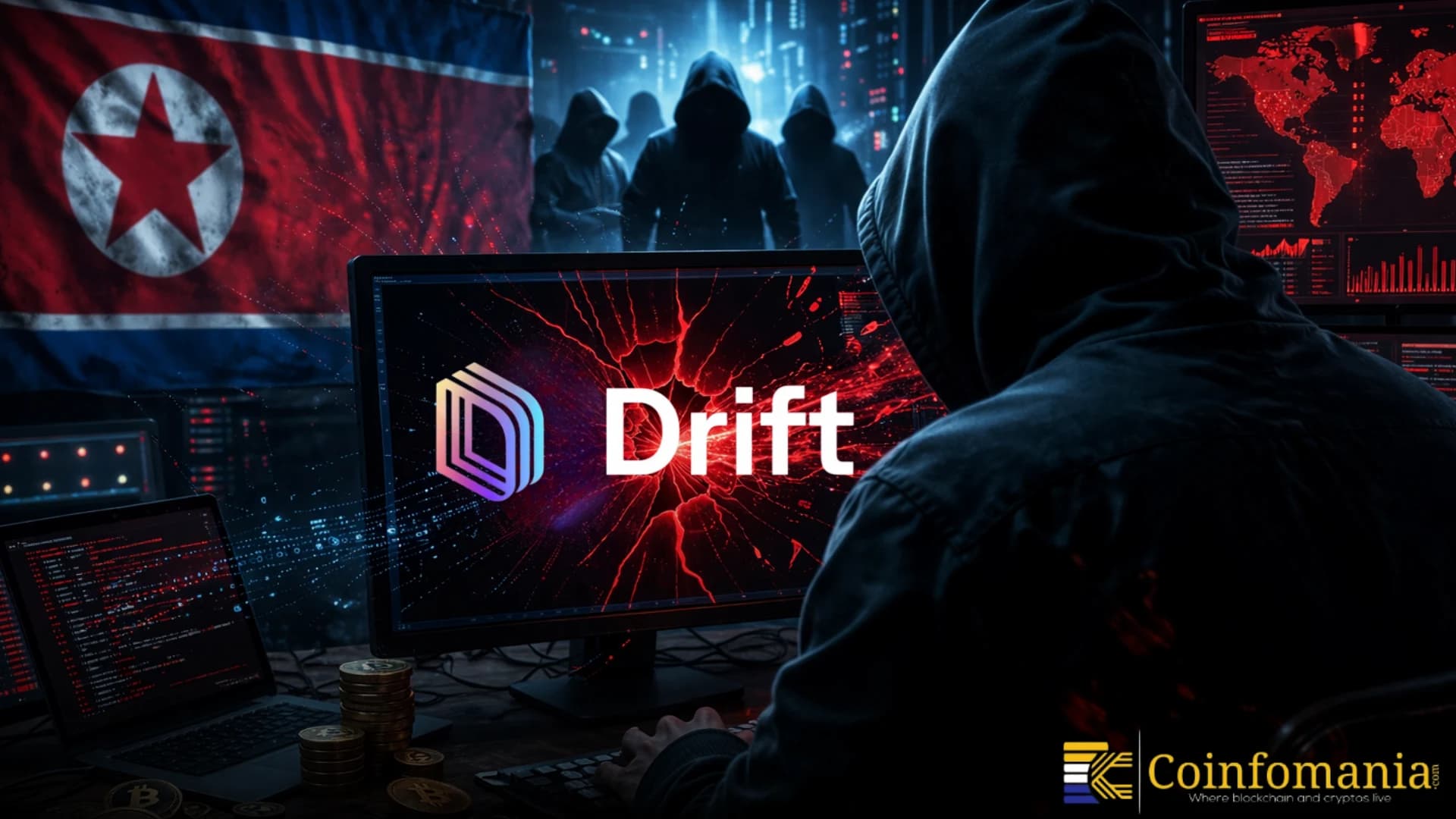 Drift Lien $280M Hack à des Acteurs Suspects Nord-Coréens