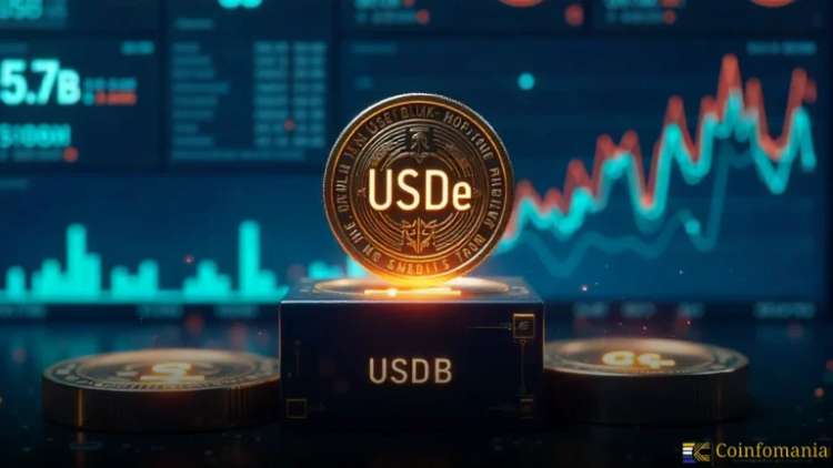 L’Ethena USDe dépasse les 5,7 milliards de dollars et se classe troisième en dollars synthétiques