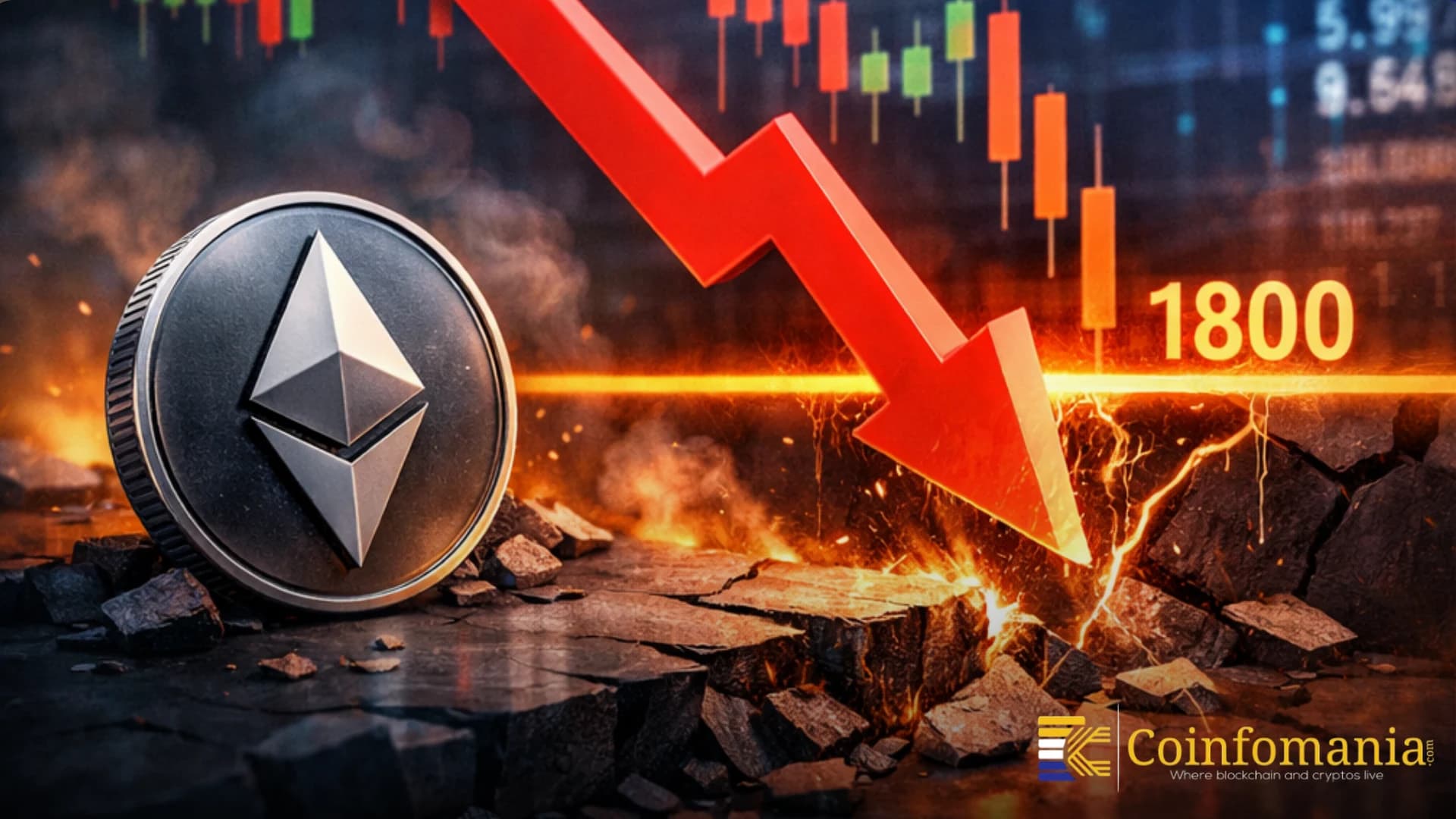 Ethereum Slips Below $1,800, Can Key Support Prevent A Bigger Crash?