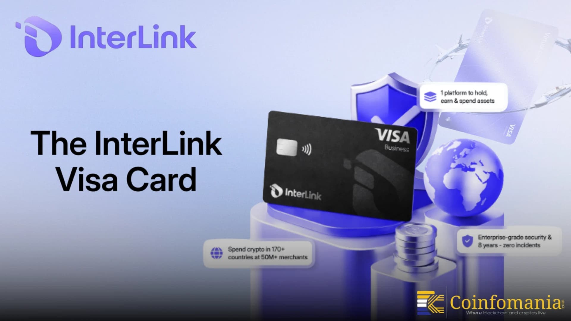 InterLink Launches Visa Card for $USDT, $ETH at 100M+ Merchants