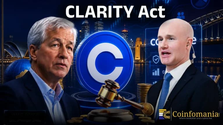 Jamie Dimon Takes Aim at Coinbase as CLARITY Act Advances