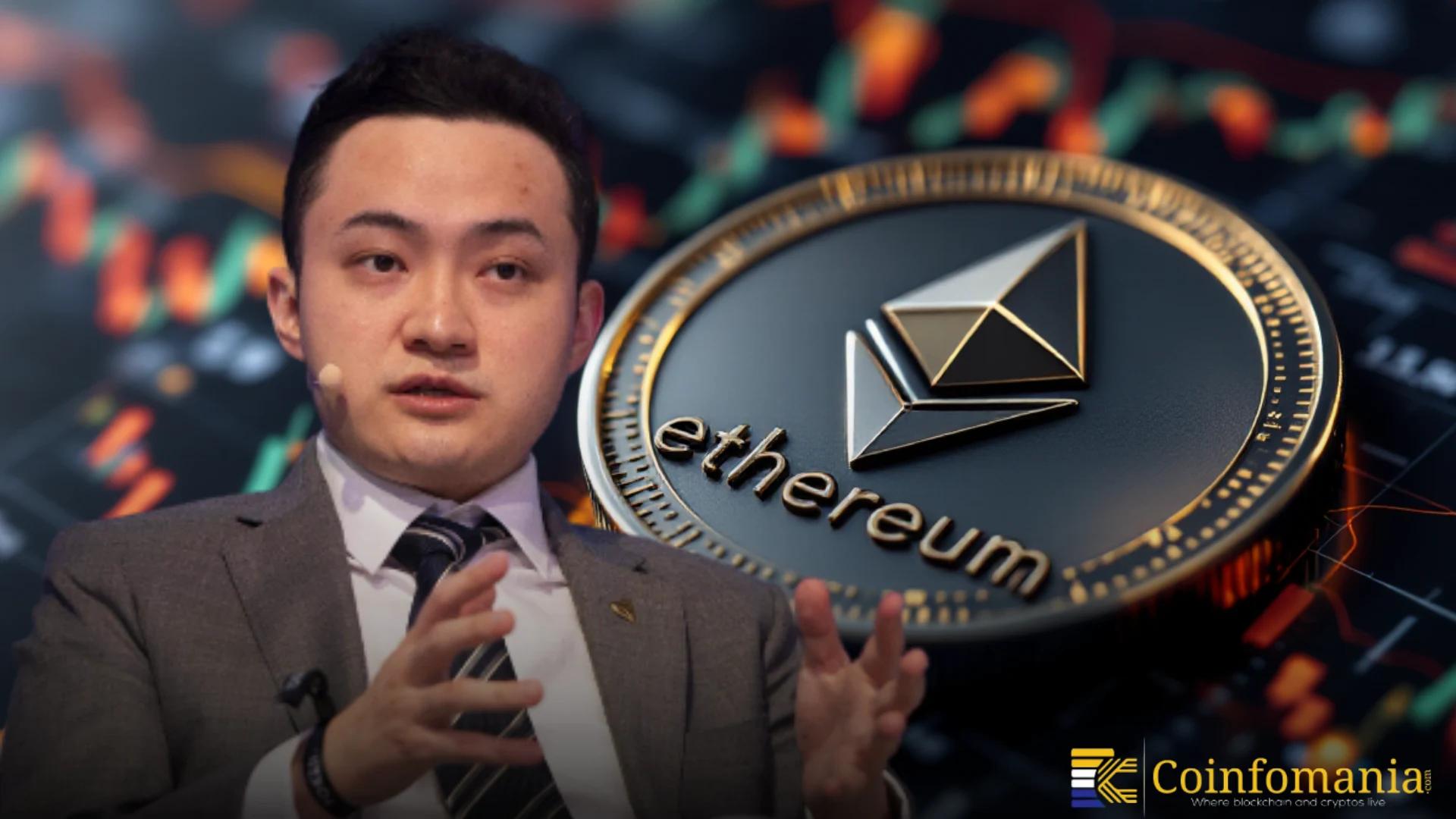 Justin Sun Staking 45,000 ETH Signals Confidence in Ethereum