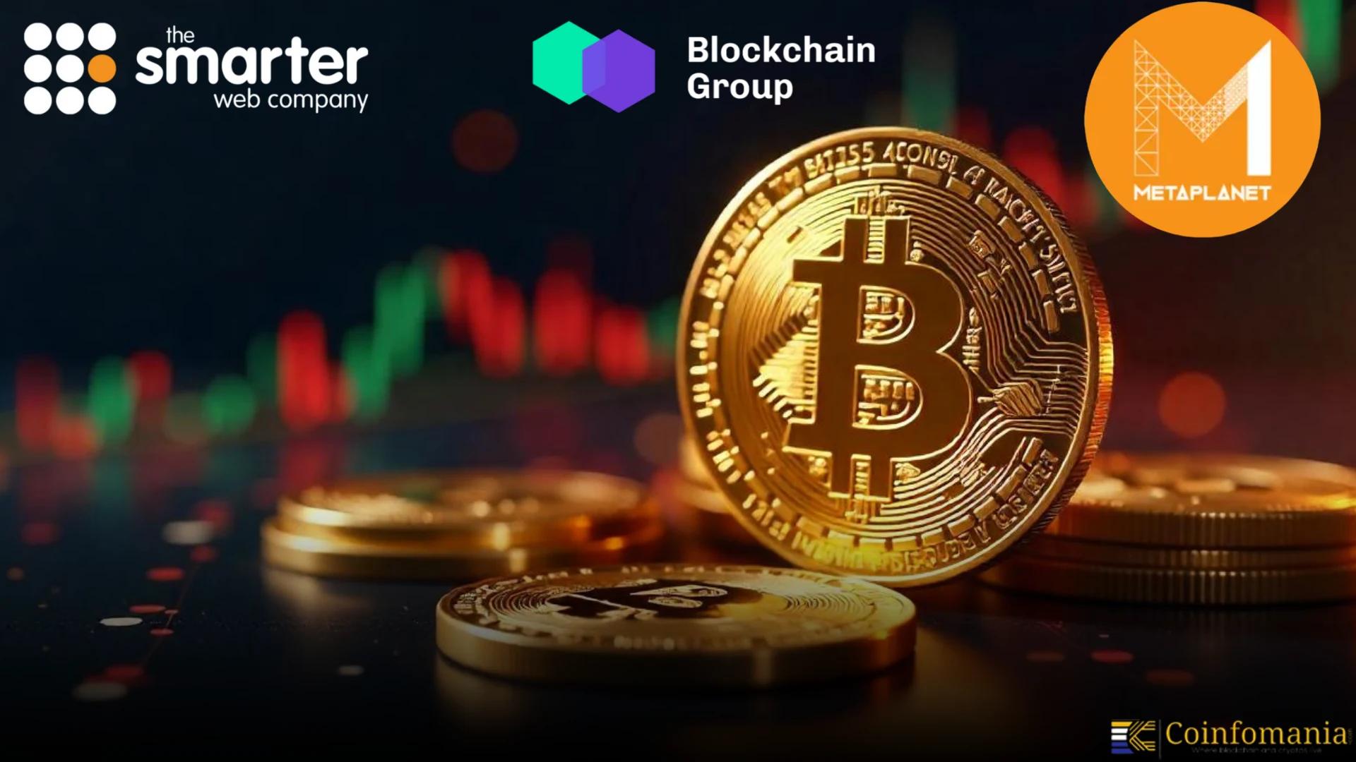 Metaplanet, Smarter Web, Blockchain Group Lead Bitcoin Buying Among Public Firms