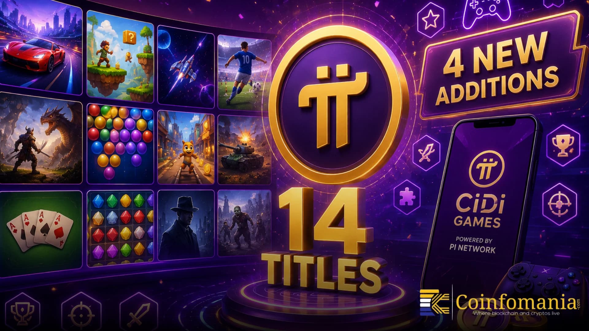 Pi Network’s CiDi Games Grows to 14 Titles With 4 New Additions