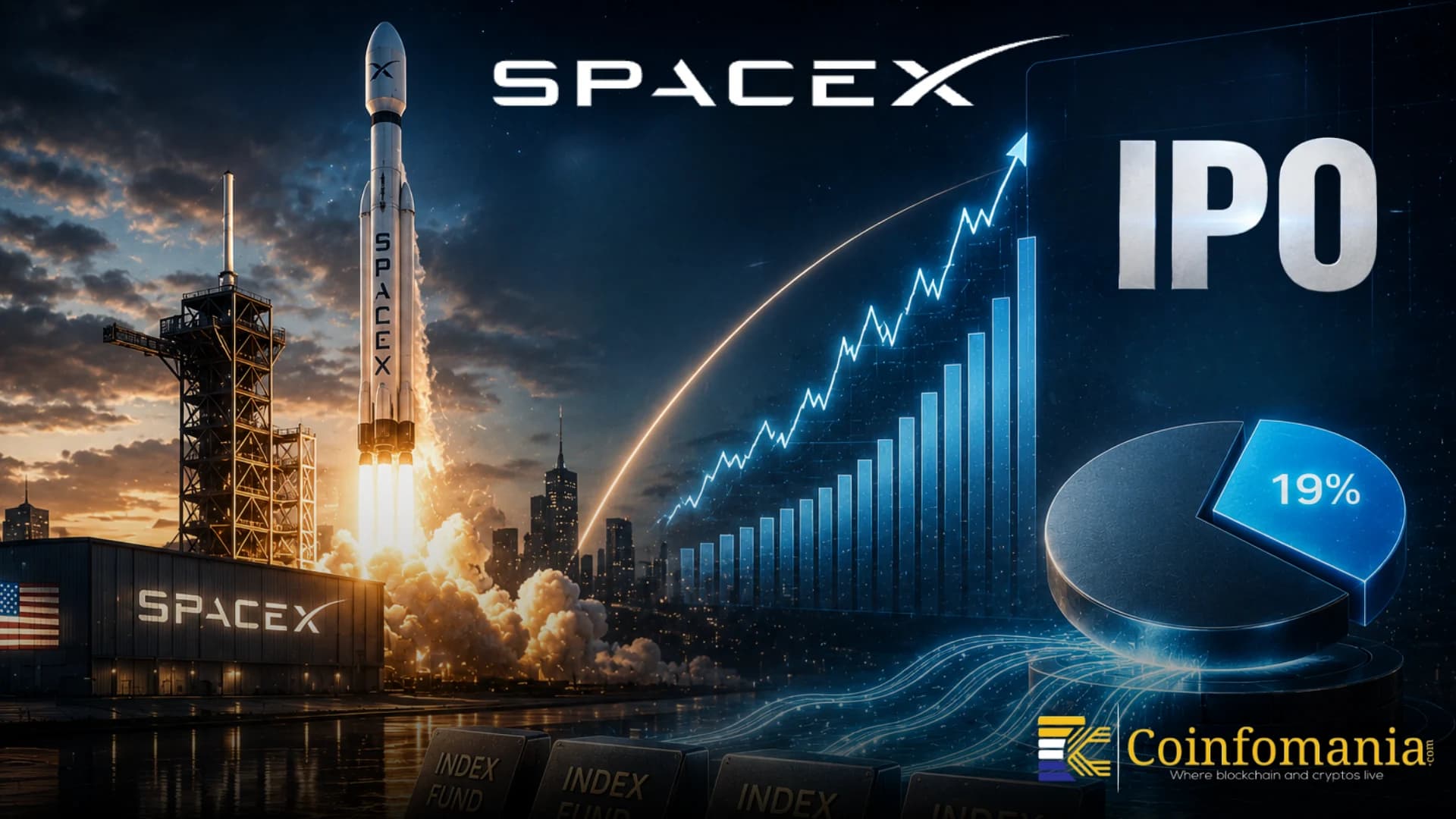 SpaceX IPO Could Force Index Funds to Buy 19% of Its Float