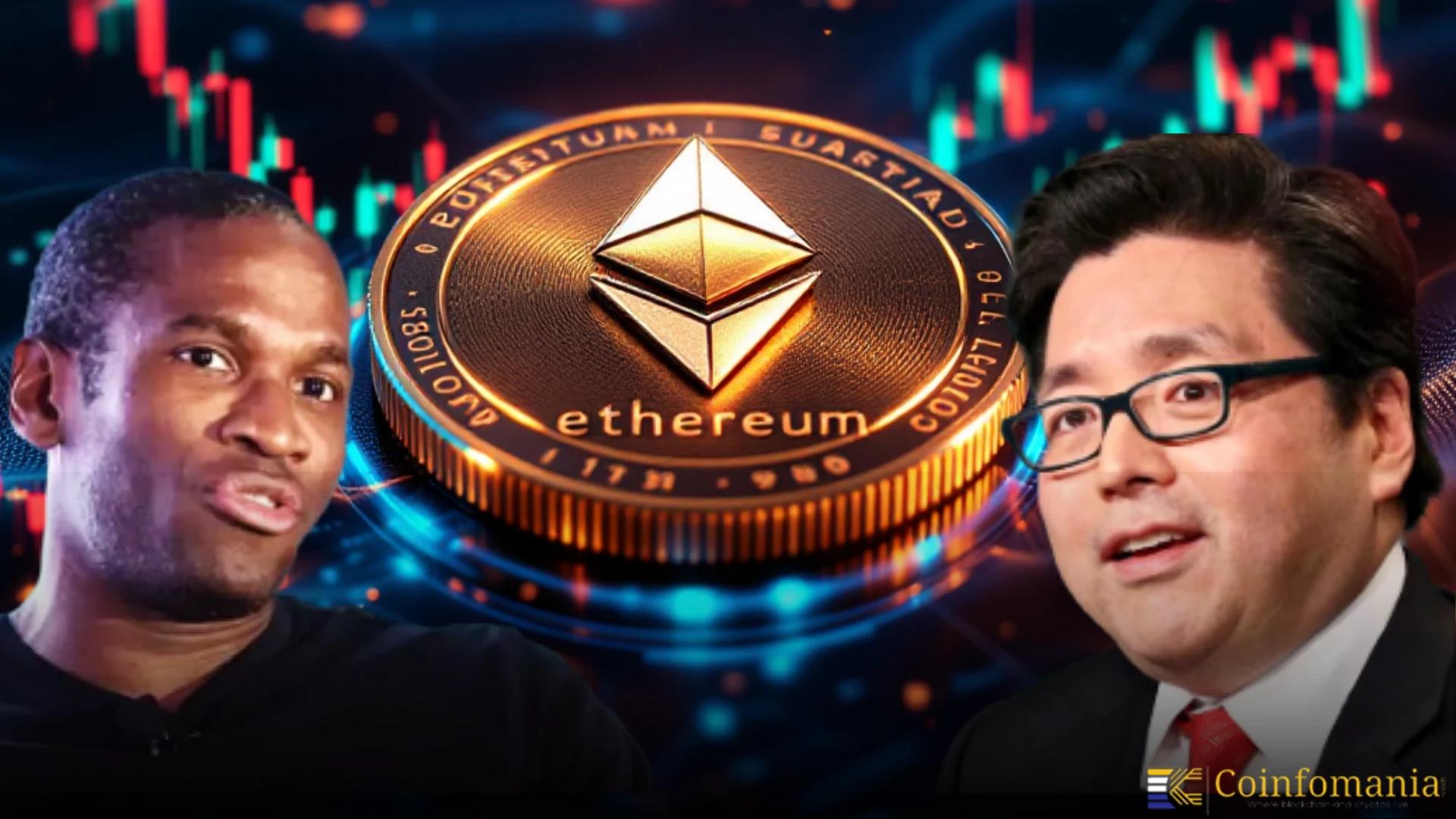 Prévision d’Ethereum à 10 000 $ : Tom Lee et Arthur Hayes restent haussiers