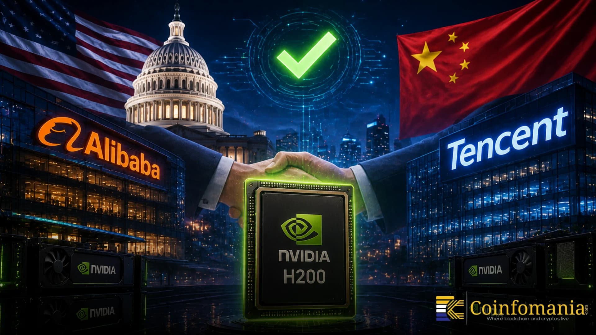 U.S. Approves Alibaba and Tencent to Buy Nvidia H200 AI Chips