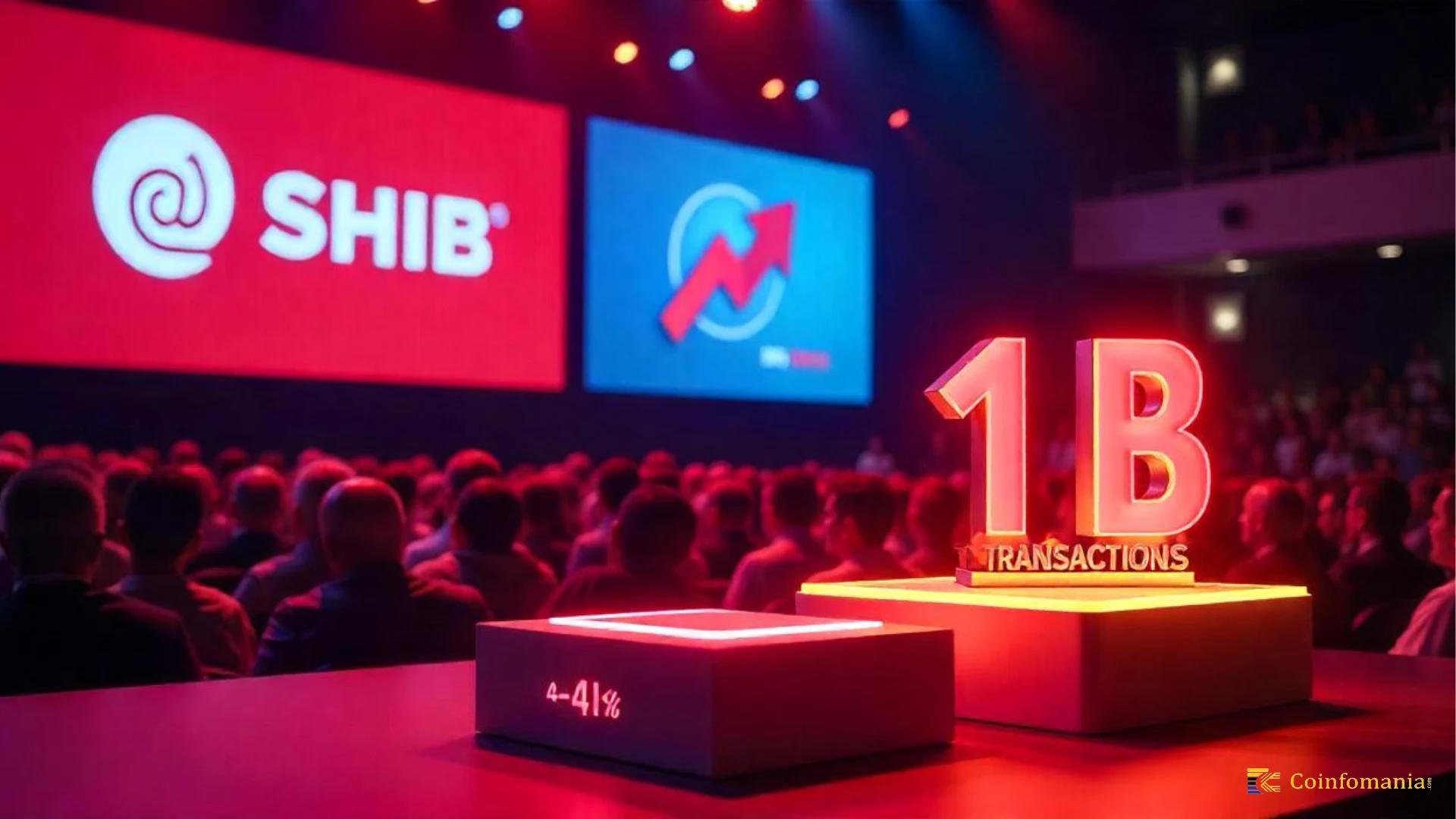 Shiba Inu Drops Over 4% as Shibarium Hits 1 Billion Transactions