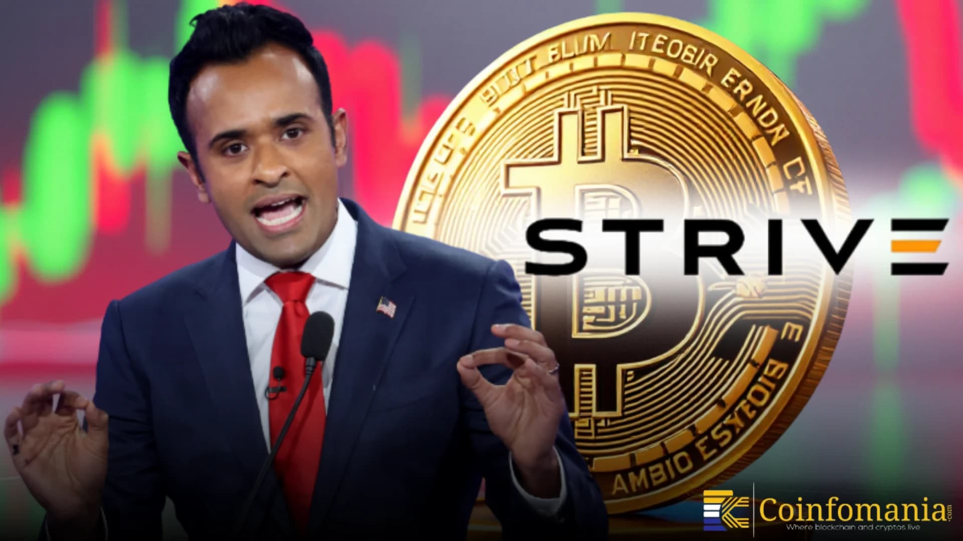 Vivek Ramaswamy et Strive prévoient une expansion de 150 millions de dollars de leur trésorerie en Bitcoin