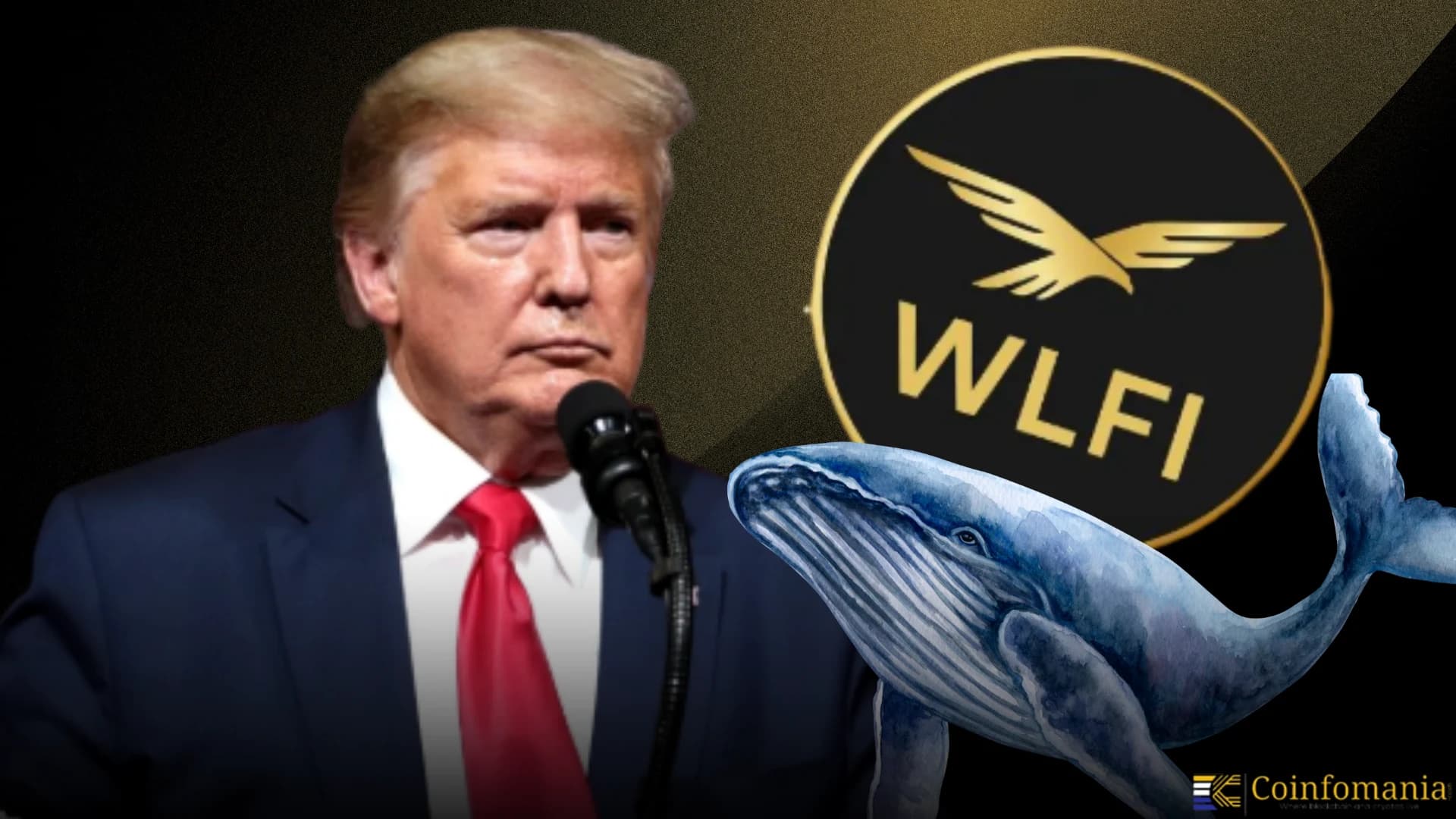 วาฬสูญเสียหลายล้าน หลังโทเคน Trump WLFI ร่วง 40%