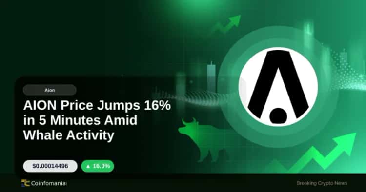 AION Price Jumps 16% in 5 Minutes Amid Whale Activity