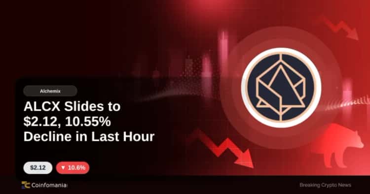 ALCX Slides to $2.12, 10.55% Decline in Last Hour