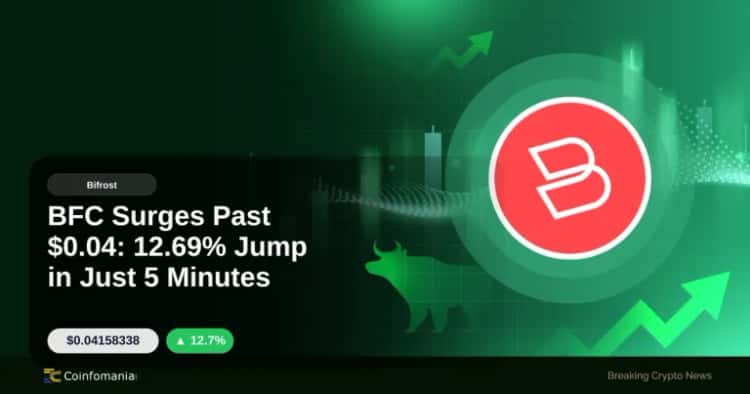 BFC Surges Past $0.04: 12.69% Jump in Just 5 Minutes