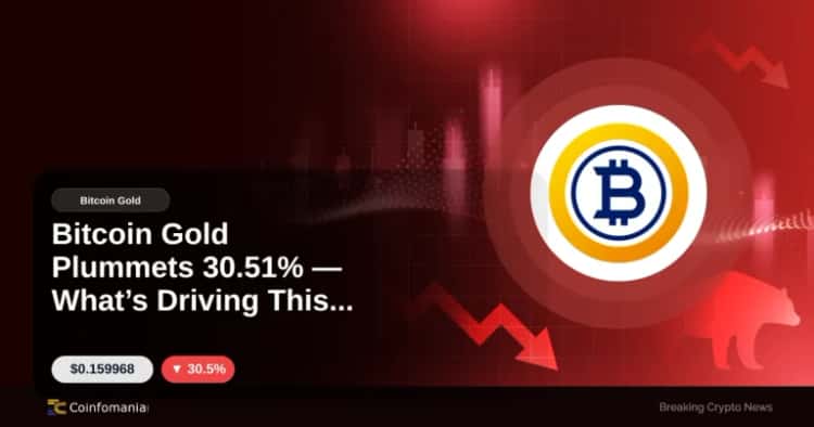 Bitcoin Gold Plummets 30.51% — What’s Driving This Decline?