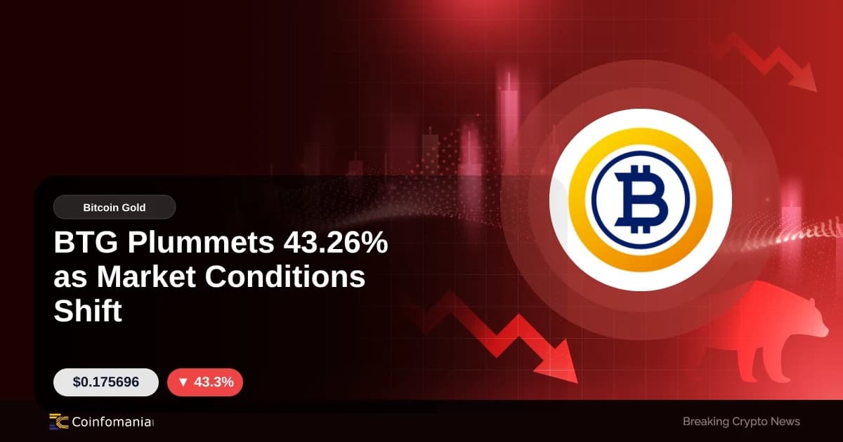 BTG Plummets 43.26% as Market Conditions Shift
