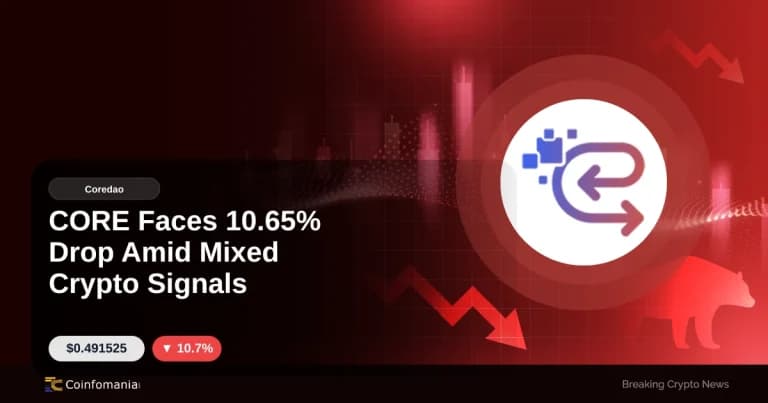 CORE Faces 10.65% Drop Amid Mixed Crypto Signals