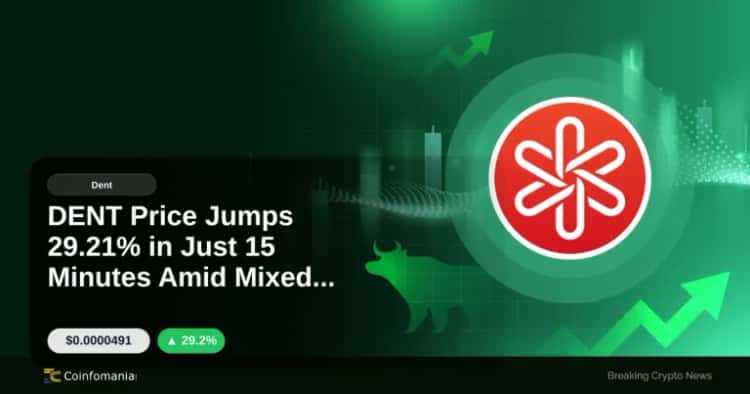 DENT Price Jumps 29.21% in Just 15 Minutes Amid Mixed Market