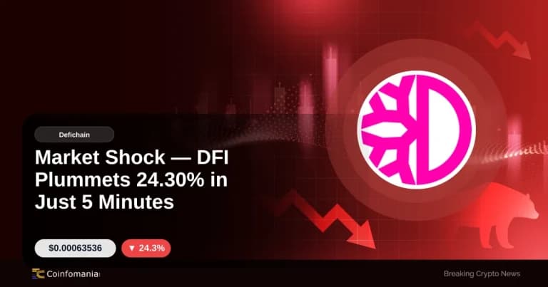 Market Shock — DFI Plummets 24.30% in Just 5 Minutes