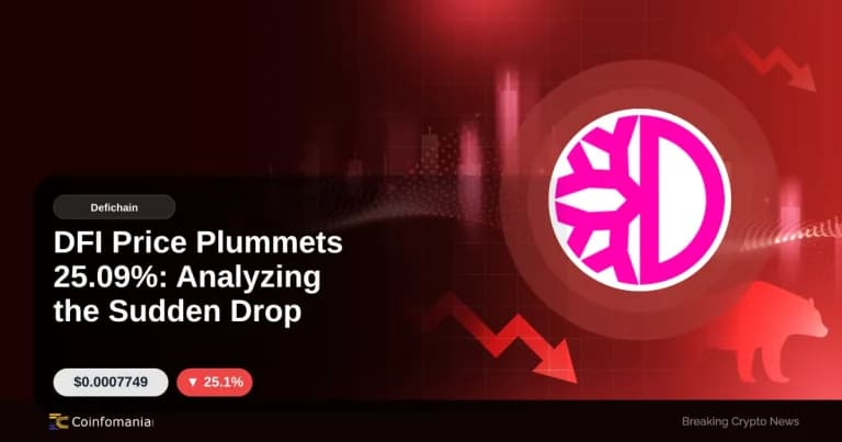DFI Price Plummets 25.09%: Analyzing the Sudden Drop