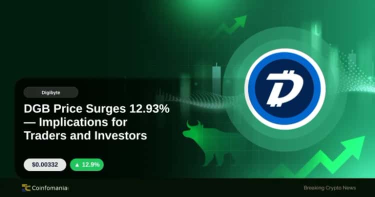 DGB Price Surges 12.93% — Implications for Traders and Investors
