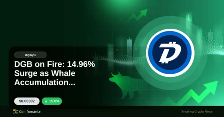 DGB on Fire: 14.96% Surge as Whale Accumulation Accelerates