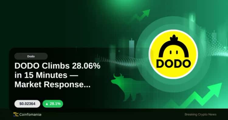 DODO Climbs 28.06% in 15 Minutes — Market Response Ahead