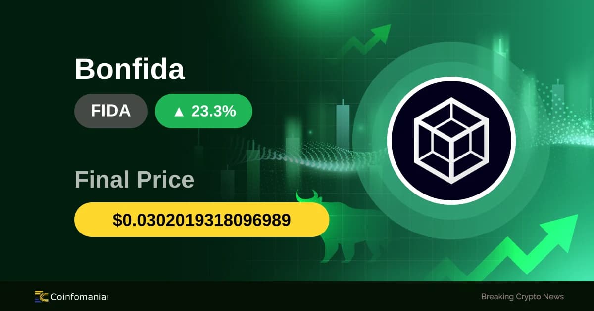 FIDA Skyrockets 23.25% as Traders React to Market Moves