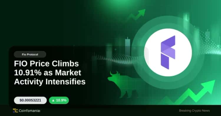 FIO Price Climbs 10.91% as Market Activity Intensifies