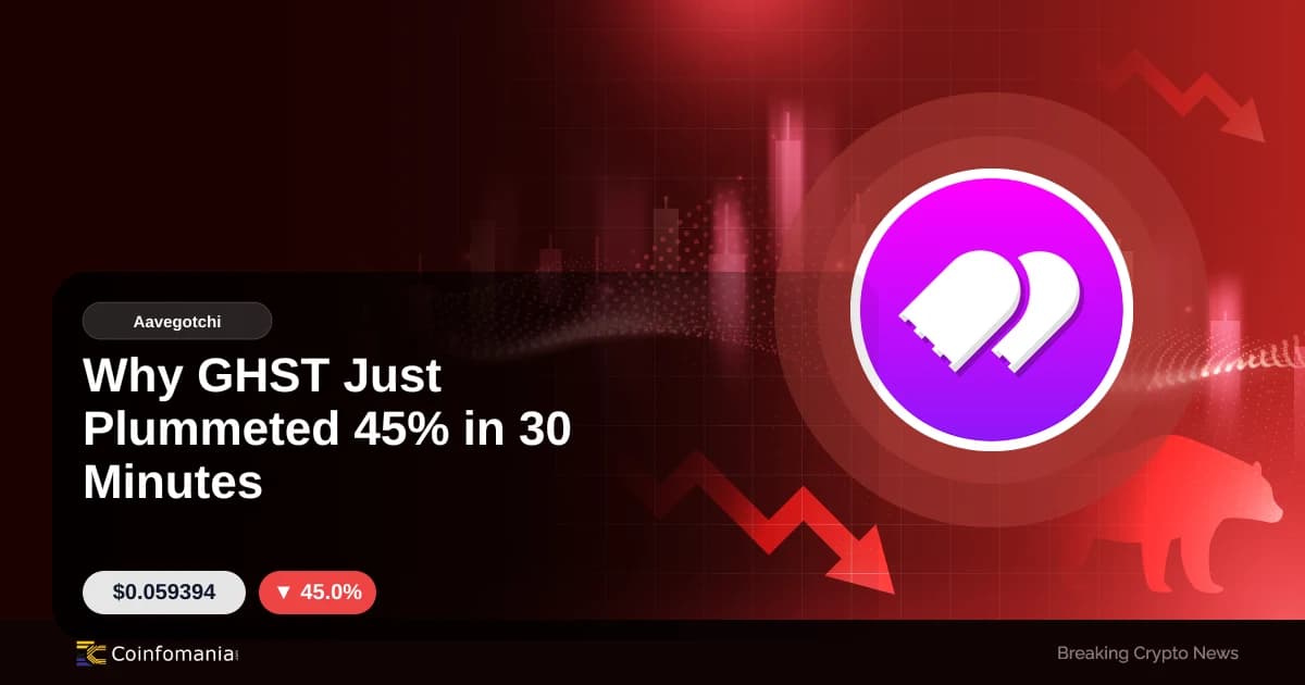 Pourquoi le prix de GHST a chuté de 45 % en 30 minutes