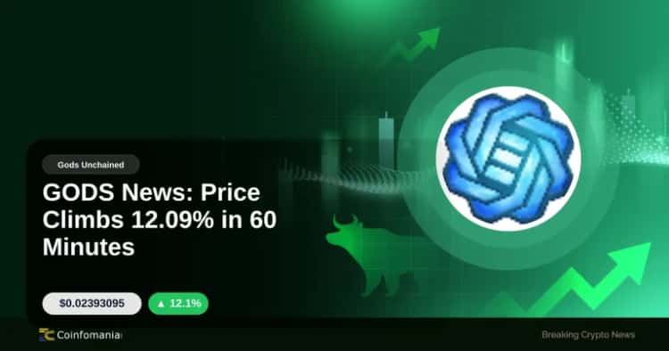 GODS News: Price Climbs 12.09% in 60 Minutes