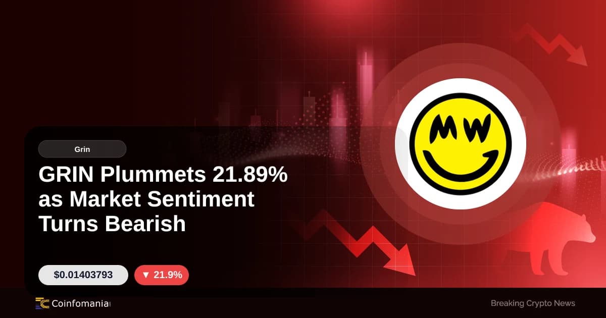GrIN chute de 21,89% alors que le sentiment du marché devient baissier