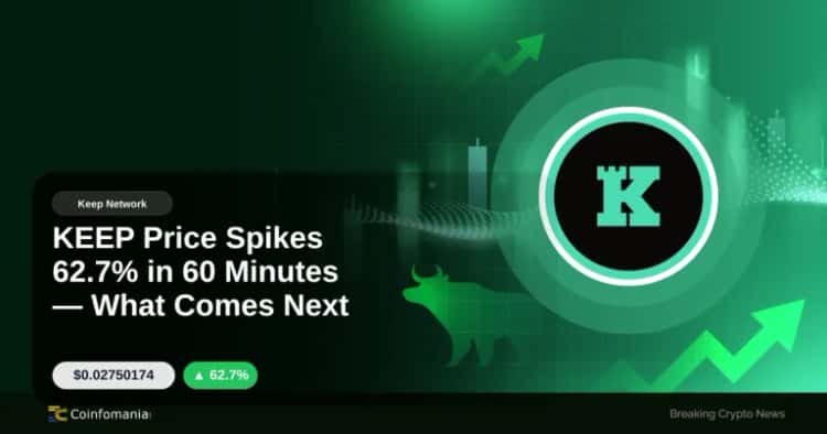 KEEP Price Spikes 62.7% in 60 Minutes — What Comes Next