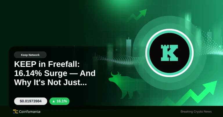 KEEP in Freefall: 16.14% Surge — And Why It’s Not Just Hype