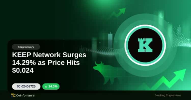 KEEP Network Surges 14.29% as Price Hits $0.024