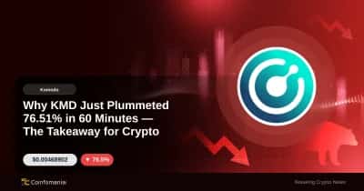 Warum KMD gerade um 76,51% in 60 Minuten gefallen ist Das Takeaway für Krypto